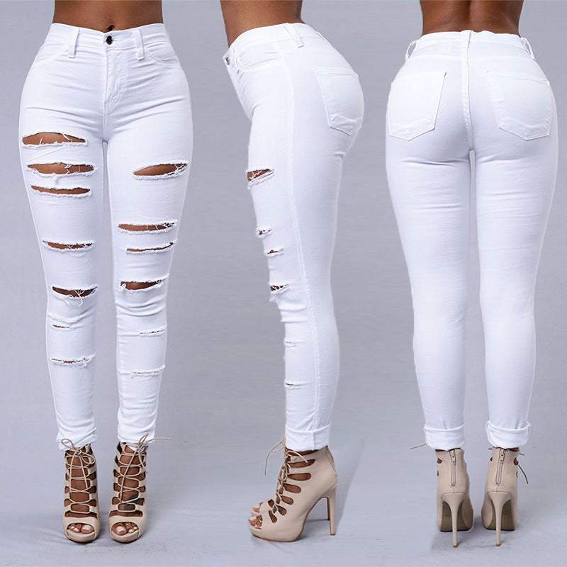 American ripped jeans women's pants