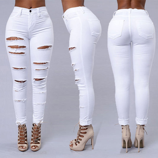 American ripped jeans women's pants