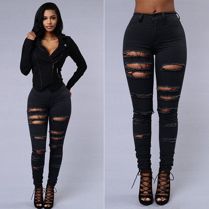 American ripped jeans women's pants