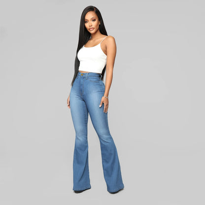 American jeans women's high-waisted elastic slim-fitting pants
